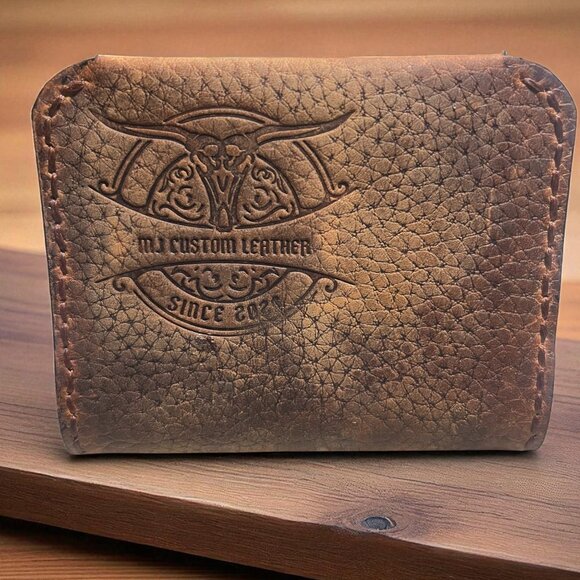 Handmade Leather Wallet - Picture 1 of 3